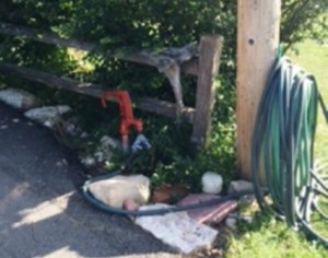 9581 Clarkson Road - Steve and Brenda Jarding Right side of driveway by the wooden pole