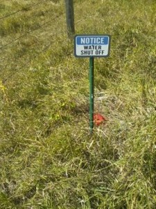 5704 Pioneer Circle - Larry Tueber 30 yards East of the power line pole along the lot line fence