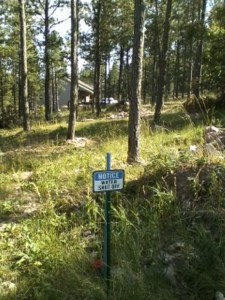 8103 Bighorn Rd - John M and Melanie Samuelson 30 yards East of the road.